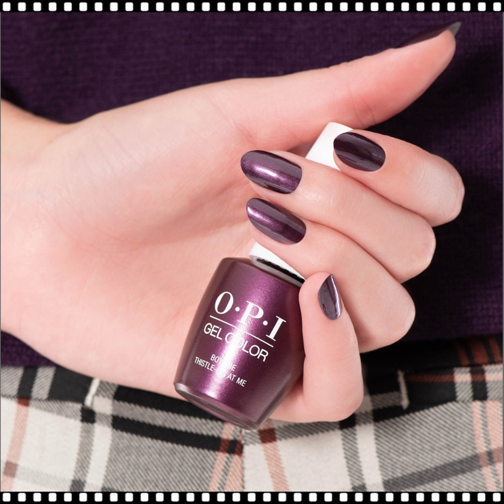 OPI GELCOLOR “Boy Be Thistle-ing at Me “in Shimmering Deep Purple